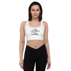 Longline sports bra