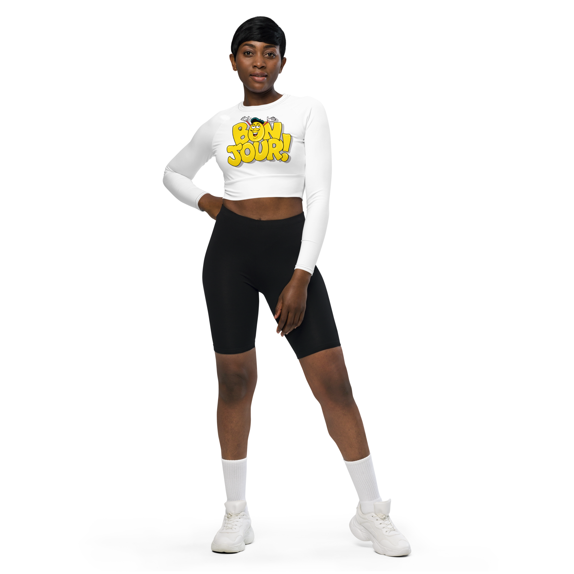 Bonjour LS Crop Top