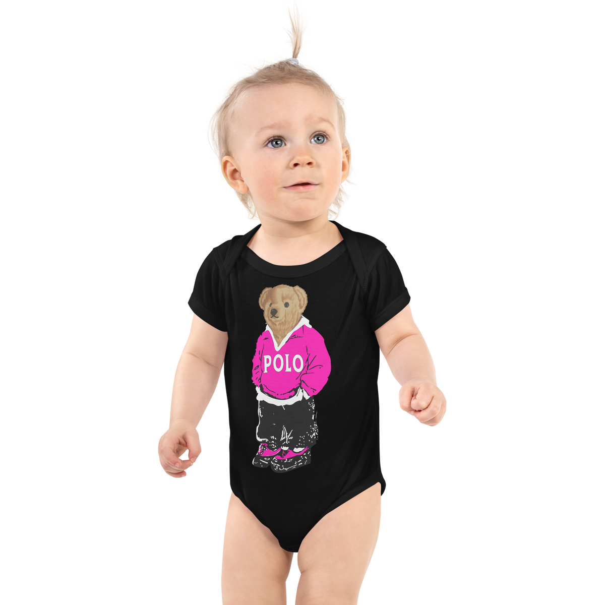 Pink Polo Bear Bodysuit