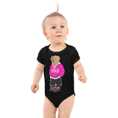 Pink Polo Bear Bodysuit