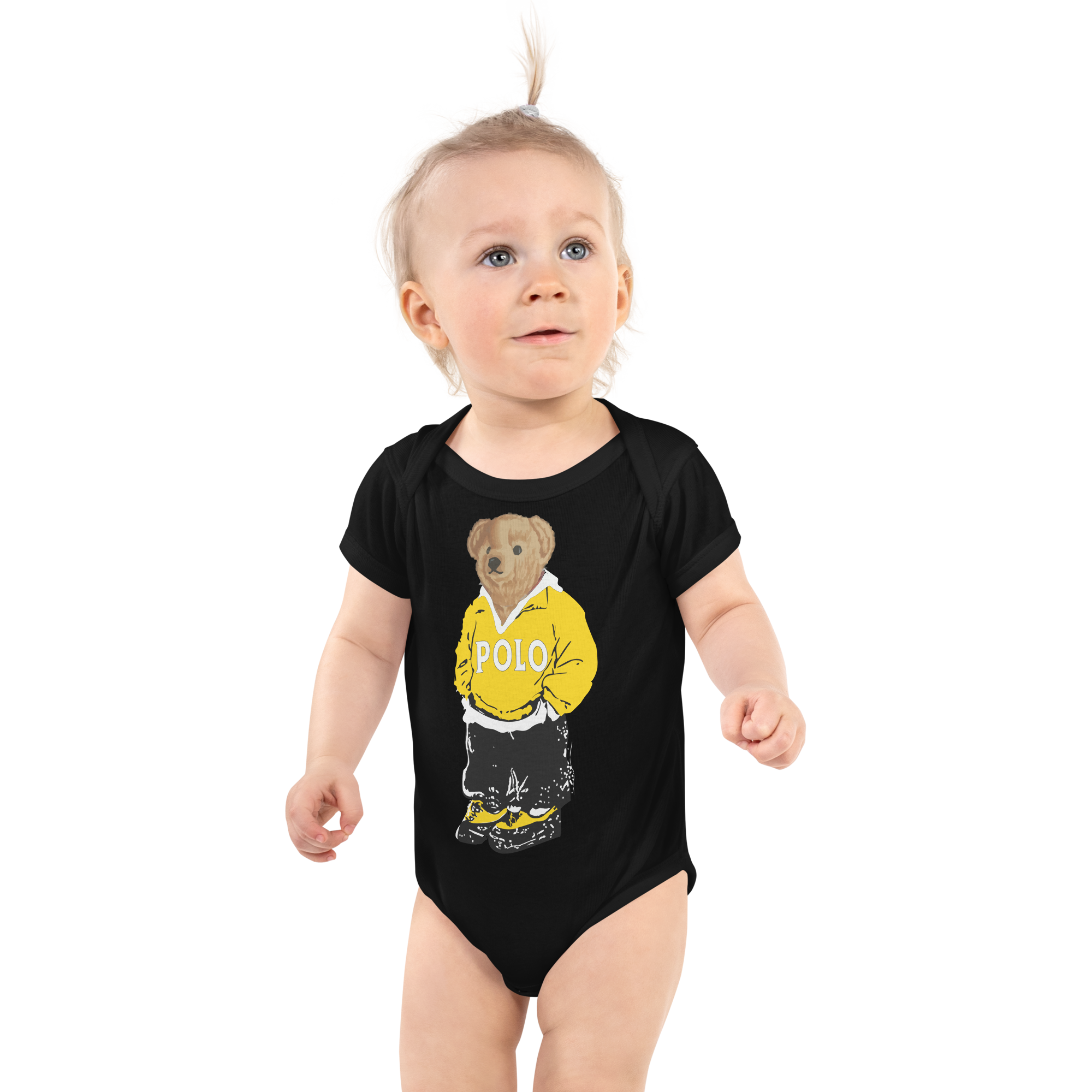 Yellow Polo Bear Bodysuit