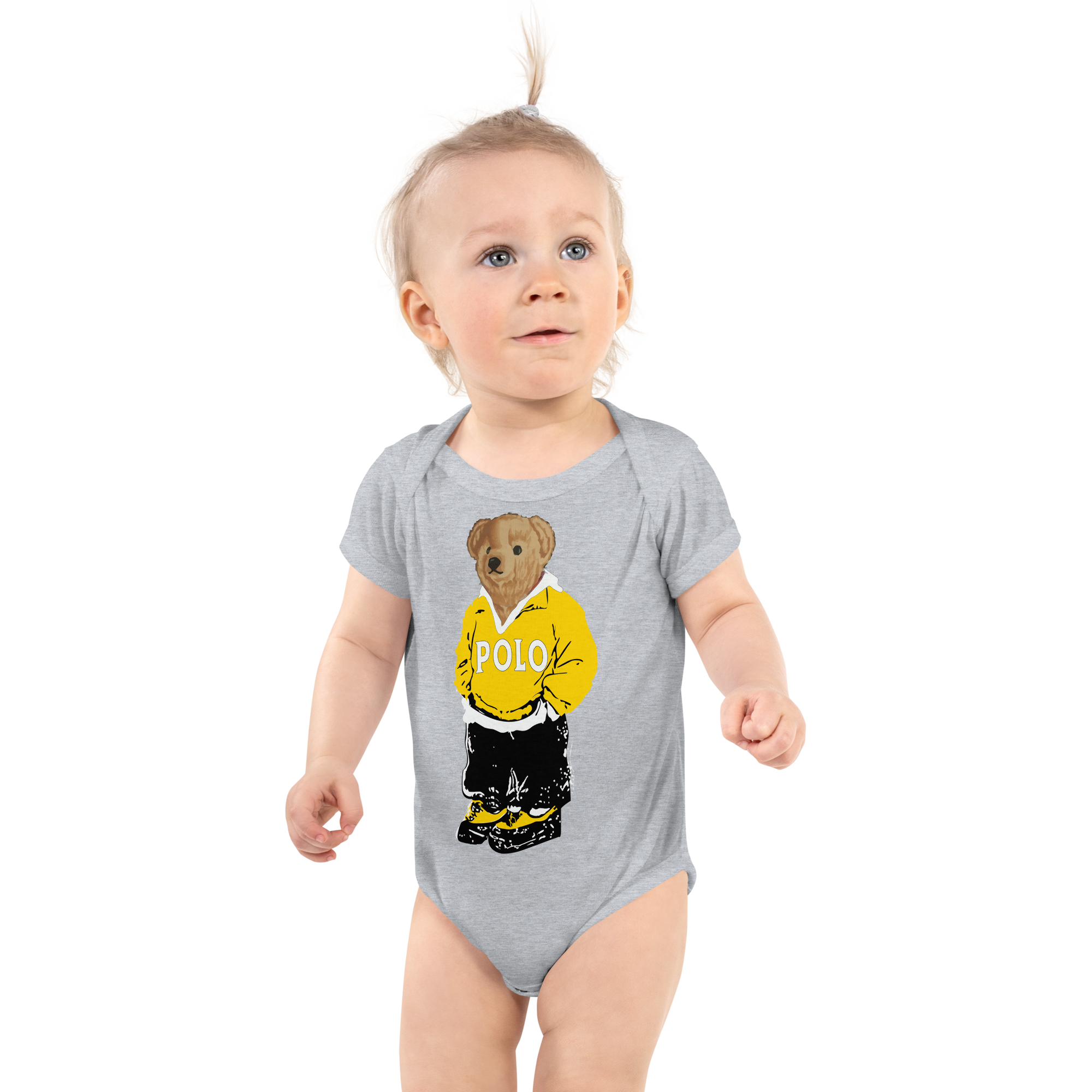 Yellow Polo Bear Bodysuit