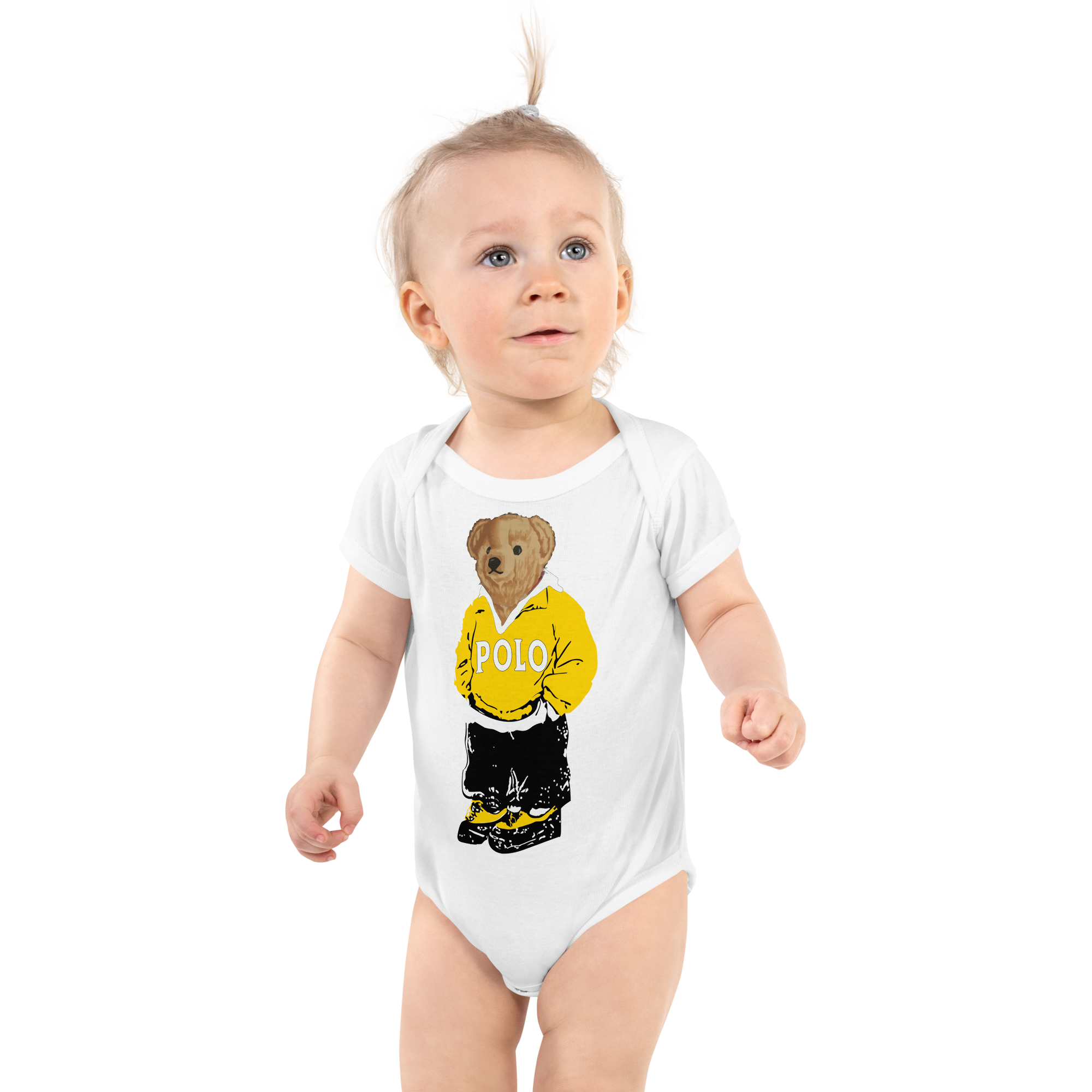 Yellow Polo Bear Bodysuit