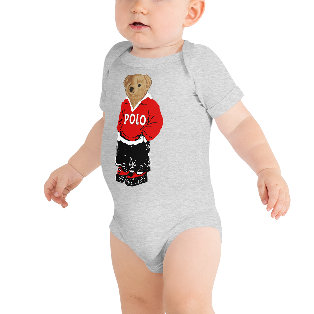 Red Polo Bear Bodysuit