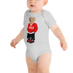 Red Polo Bear Bodysuit