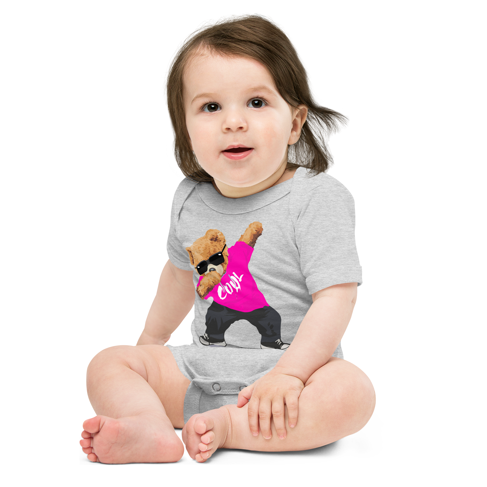 Pink Cool Bear Bodysuit