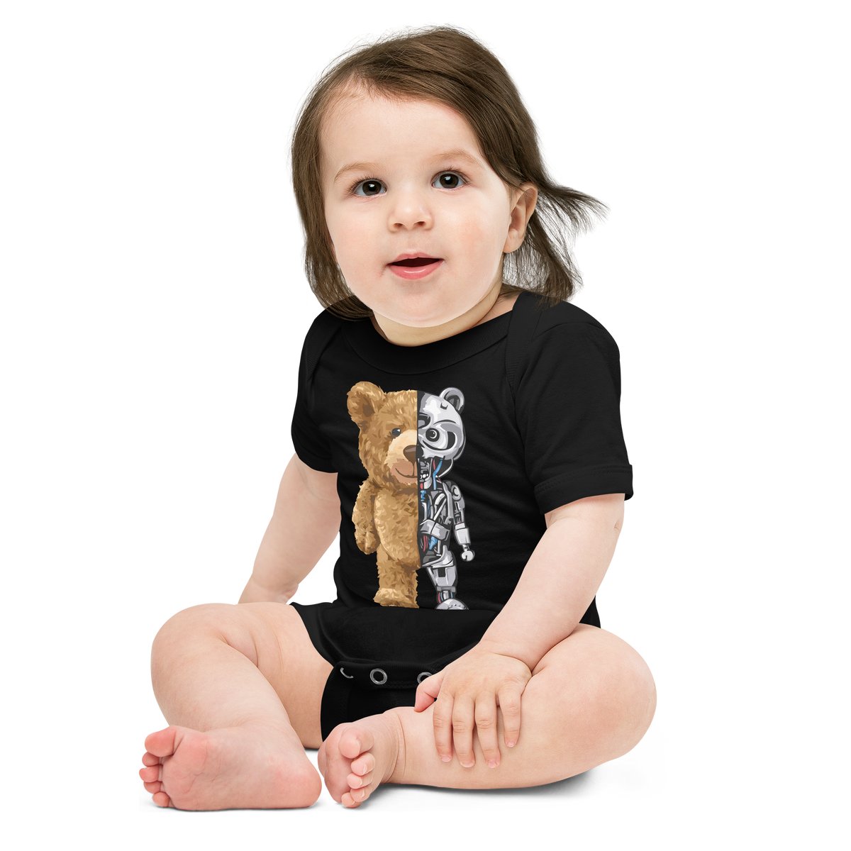 Half Robot Bear Bodysuit