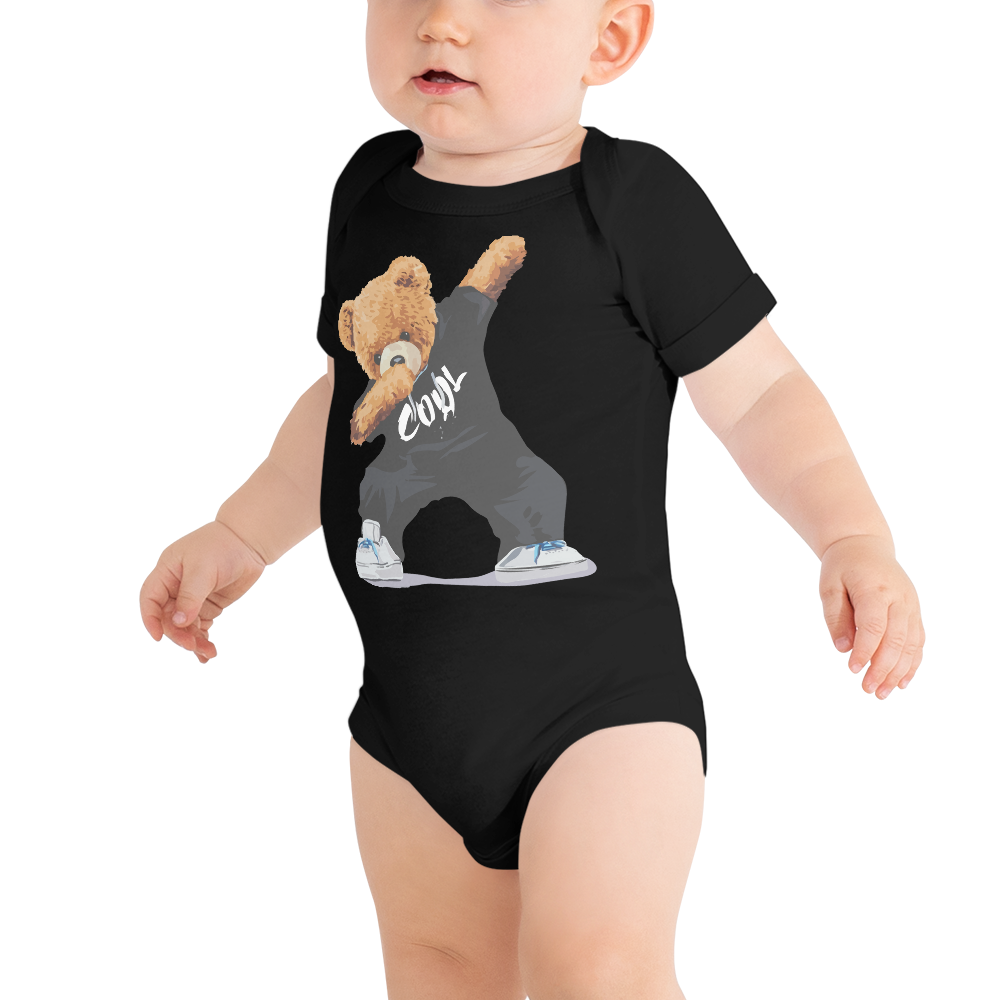 Black Cool Bear Bodysuit