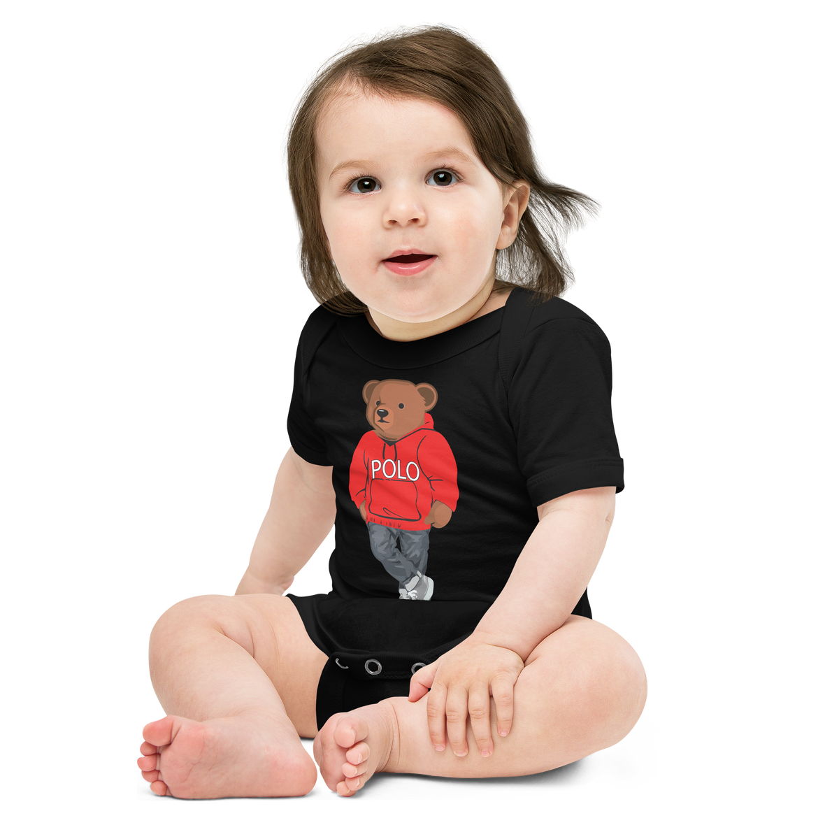 Red Polo Bear Bodysuit
