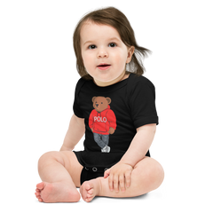 Red Polo Bear Bodysuit