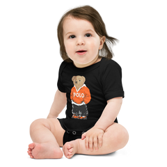 Orange Polo Bear Bodysuit