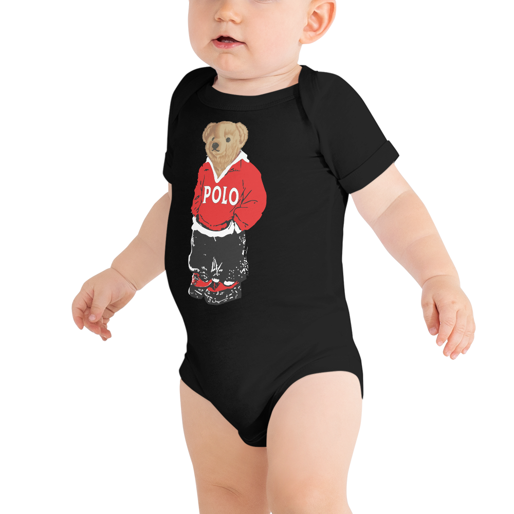 Red Polo Bear Bodysuit
