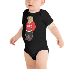 Red Polo Bear Bodysuit