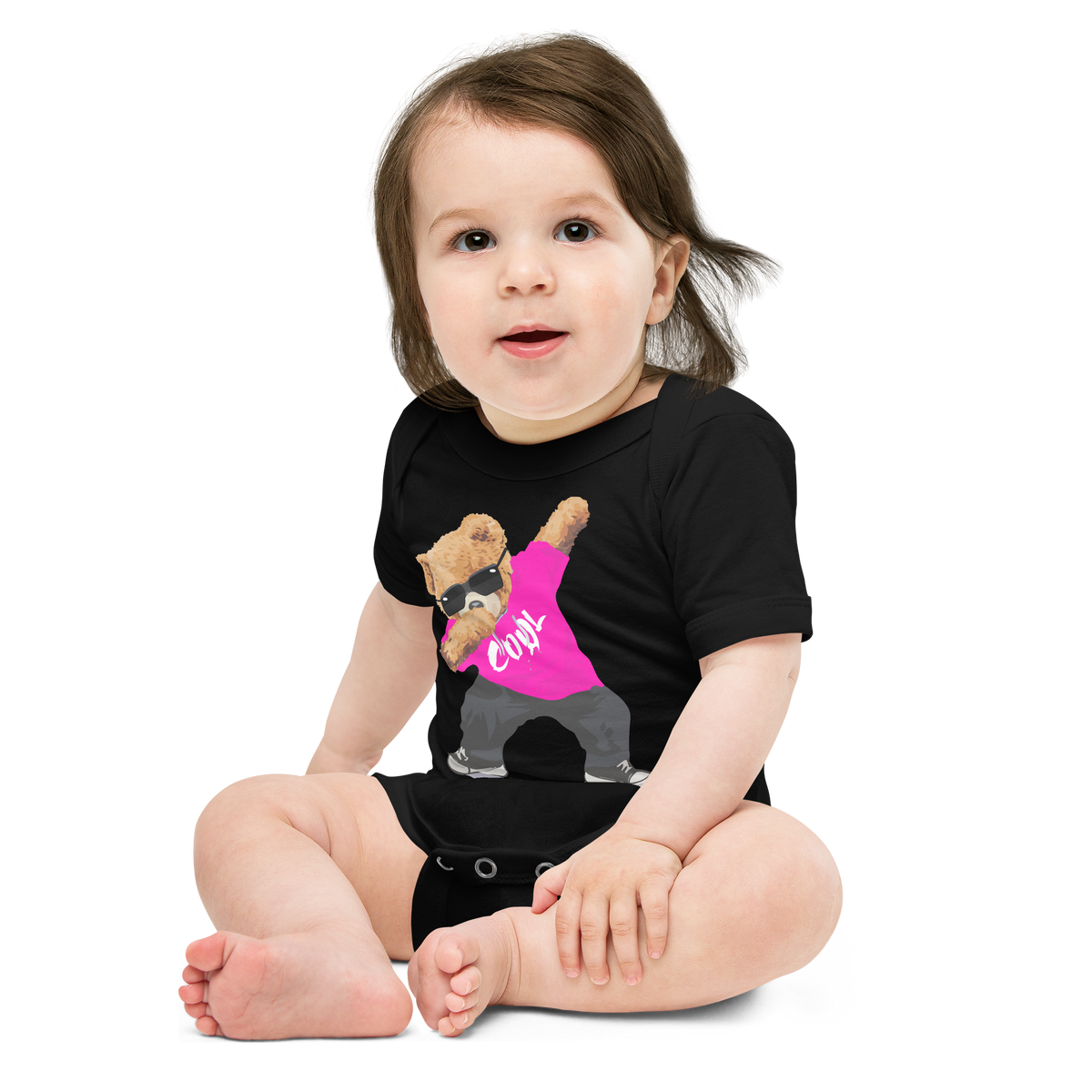 Pink Cool Bear Bodysuit
