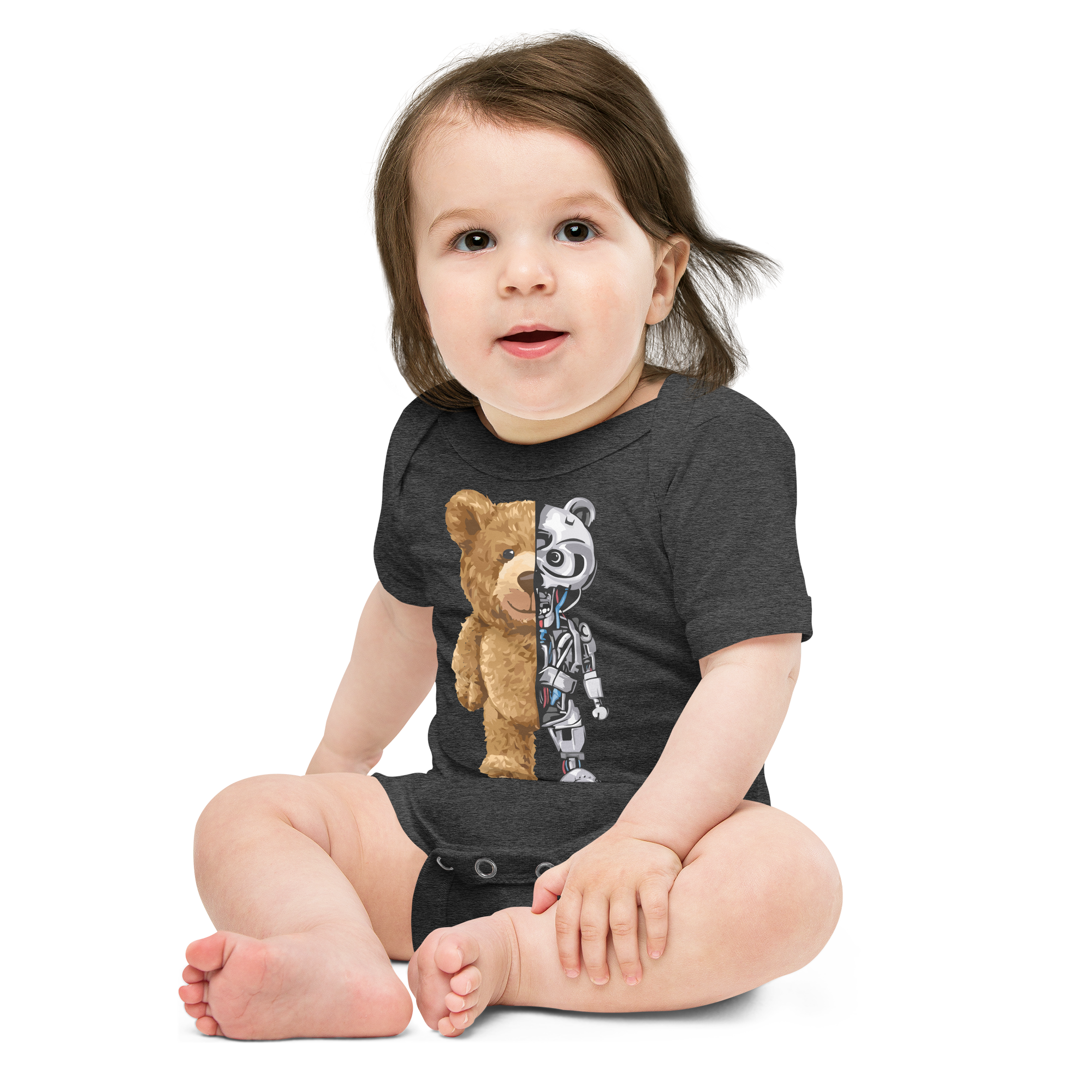 Half Robot Bear Bodysuit