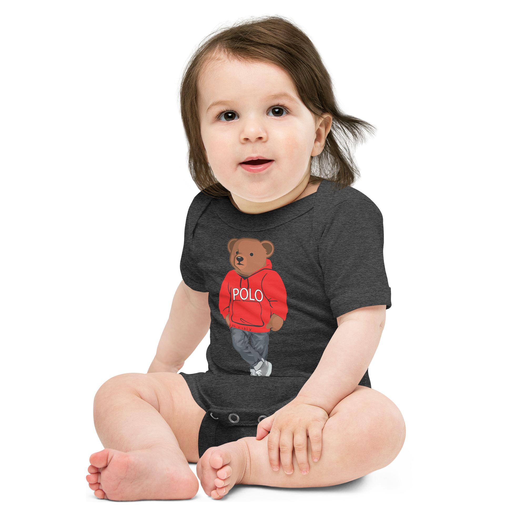 Red Polo Bear Bodysuit