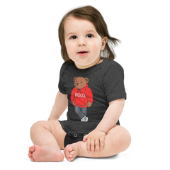 Red Polo Bear Bodysuit