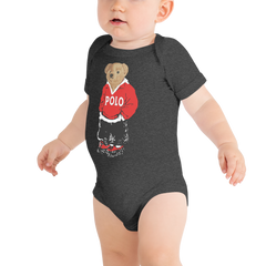 Red Polo Bear Bodysuit