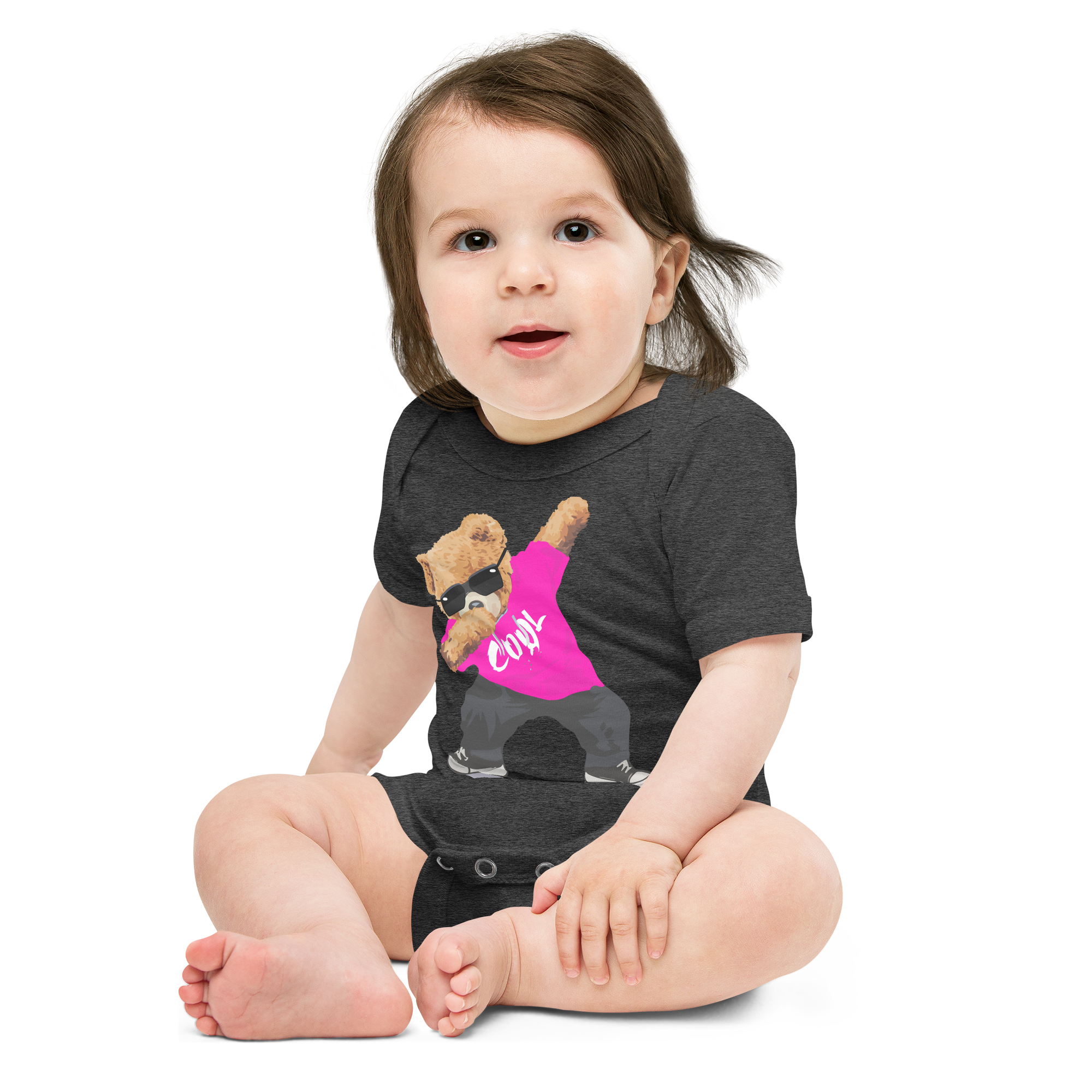 Pink Cool Bear Bodysuit