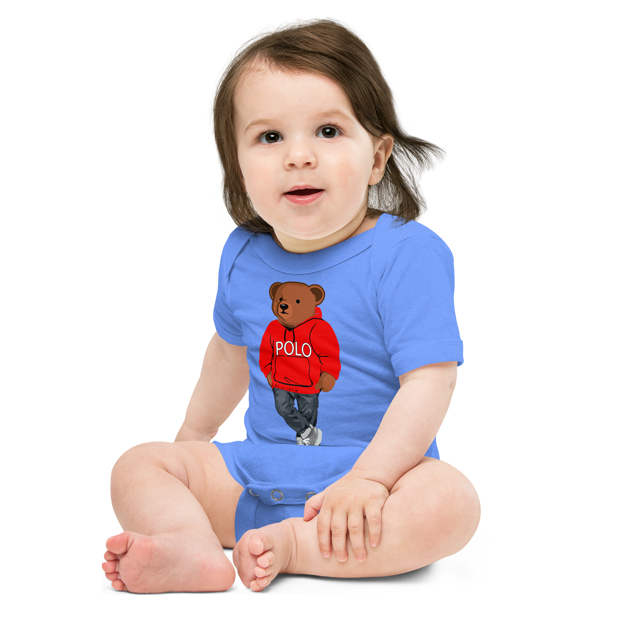 Red Polo Bear Bodysuit