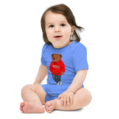 Red Polo Bear Bodysuit
