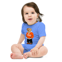 Orange Polo Bear Bodysuit