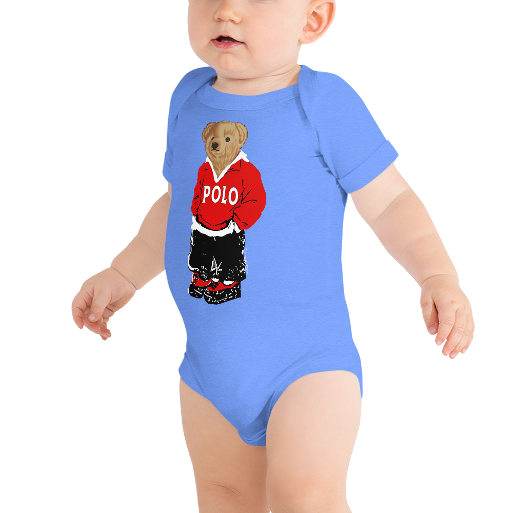 Red Polo Bear Bodysuit