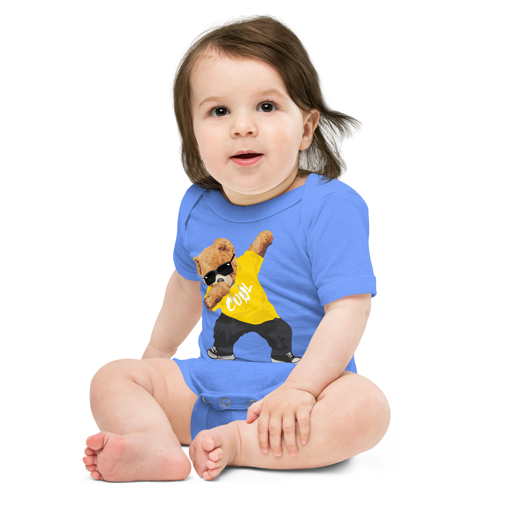 Yellow Cool Bear Bodysuit
