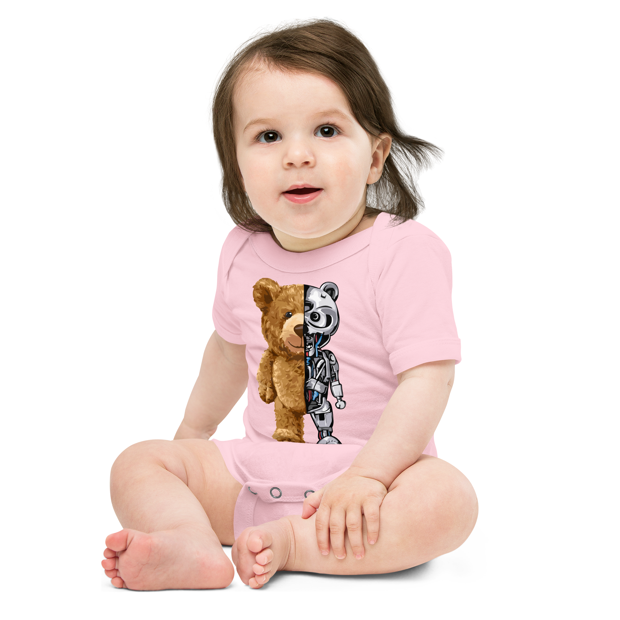 Half Robot Bear Bodysuit