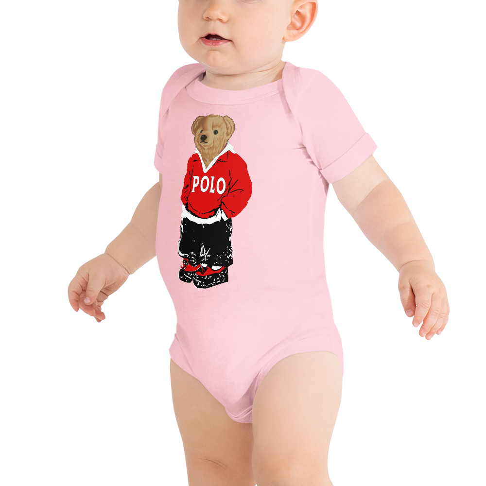 Red Polo Bear Bodysuit