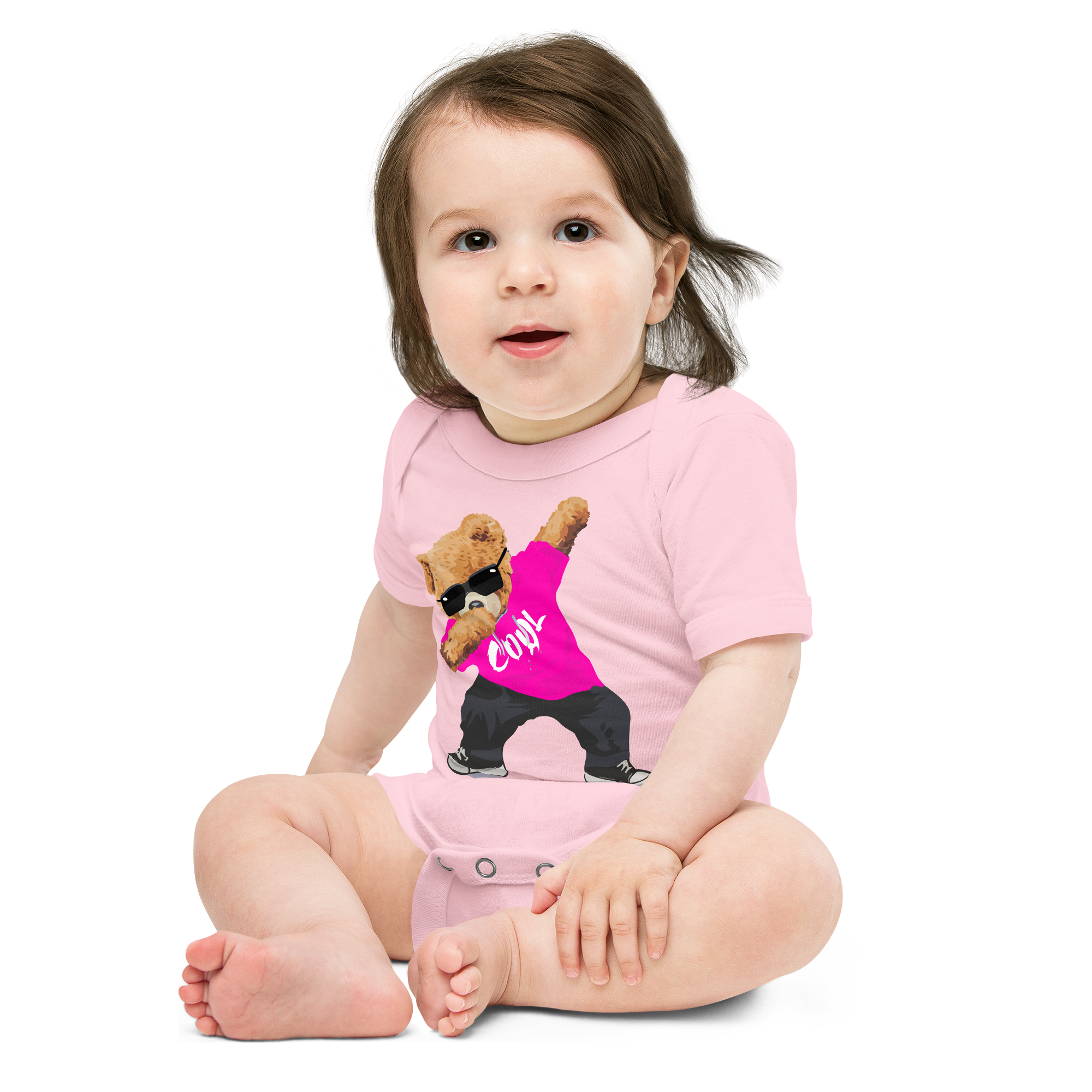 Pink Cool Bear Bodysuit