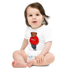 Red Polo Bear Bodysuit