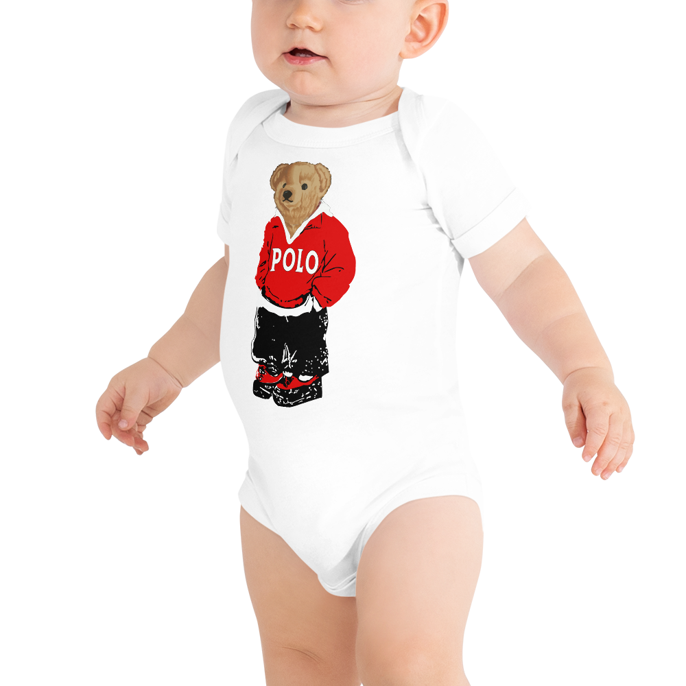 Red Polo Bear Bodysuit