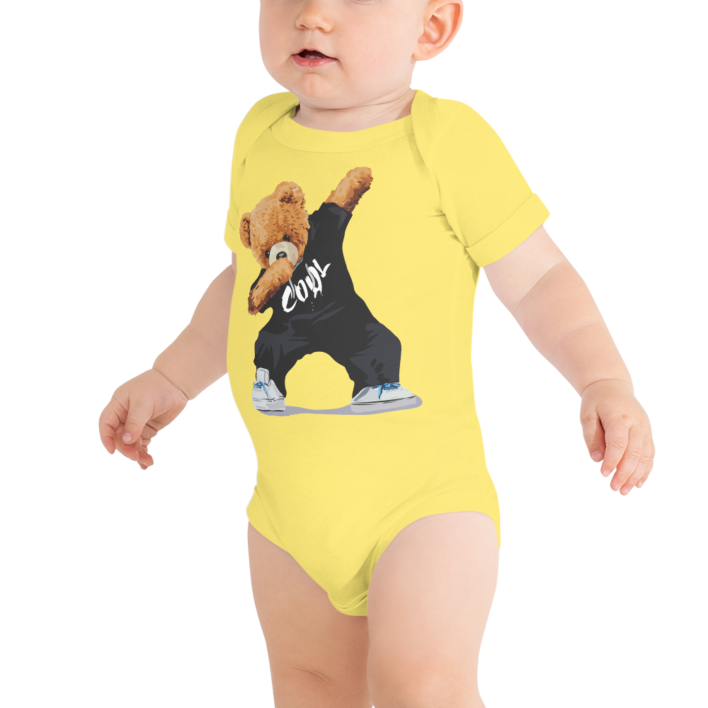 Black Cool Bear Bodysuit