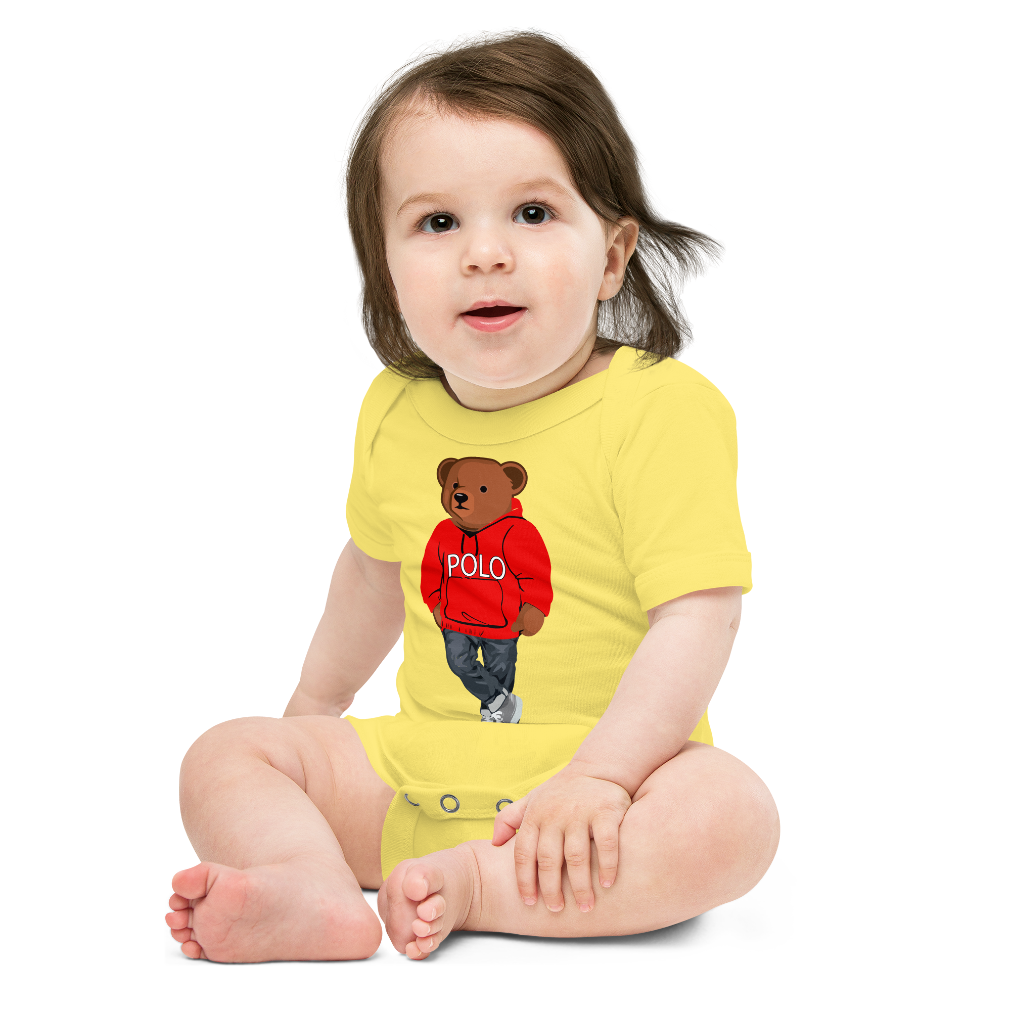Red Polo Bear Bodysuit