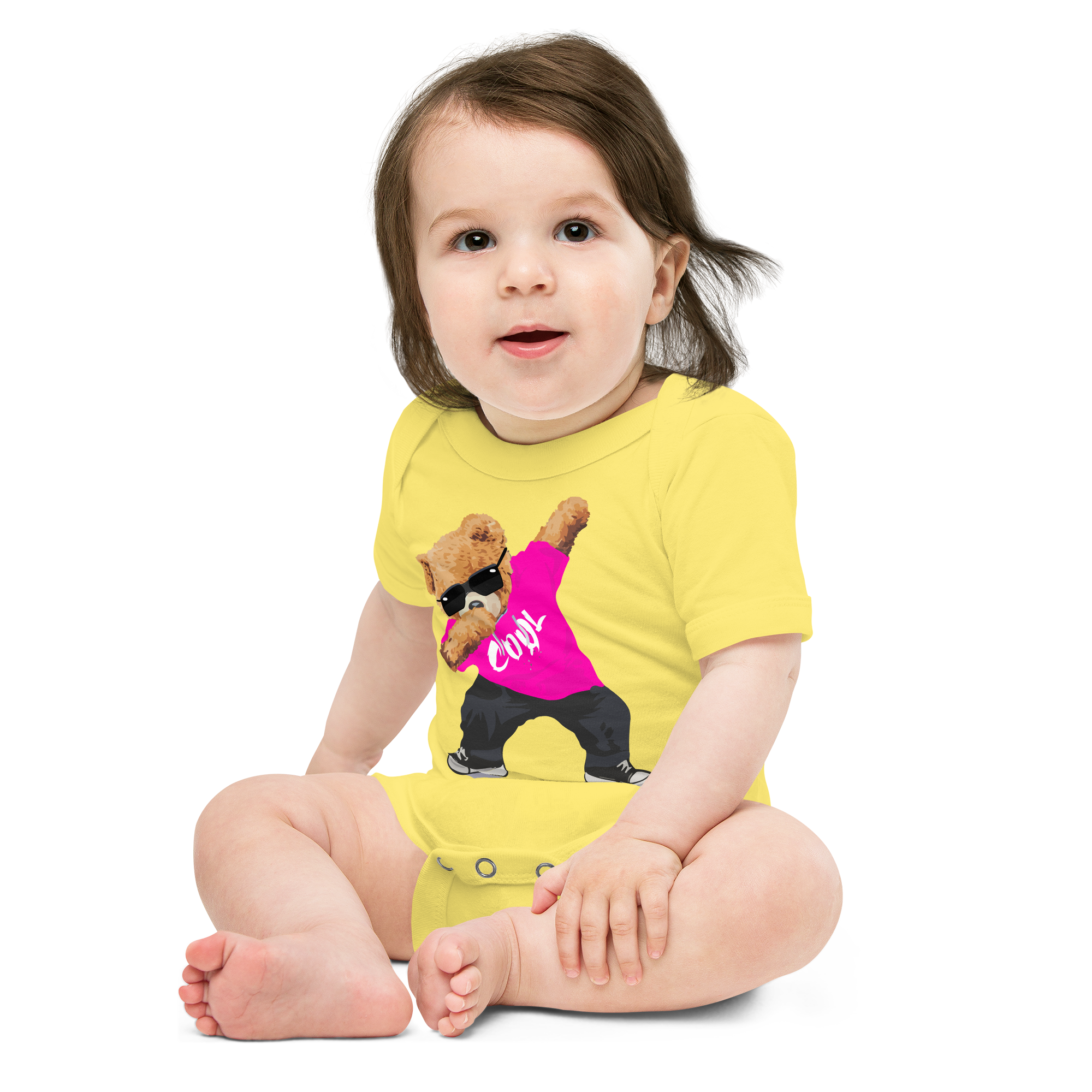 Pink Cool Bear Bodysuit