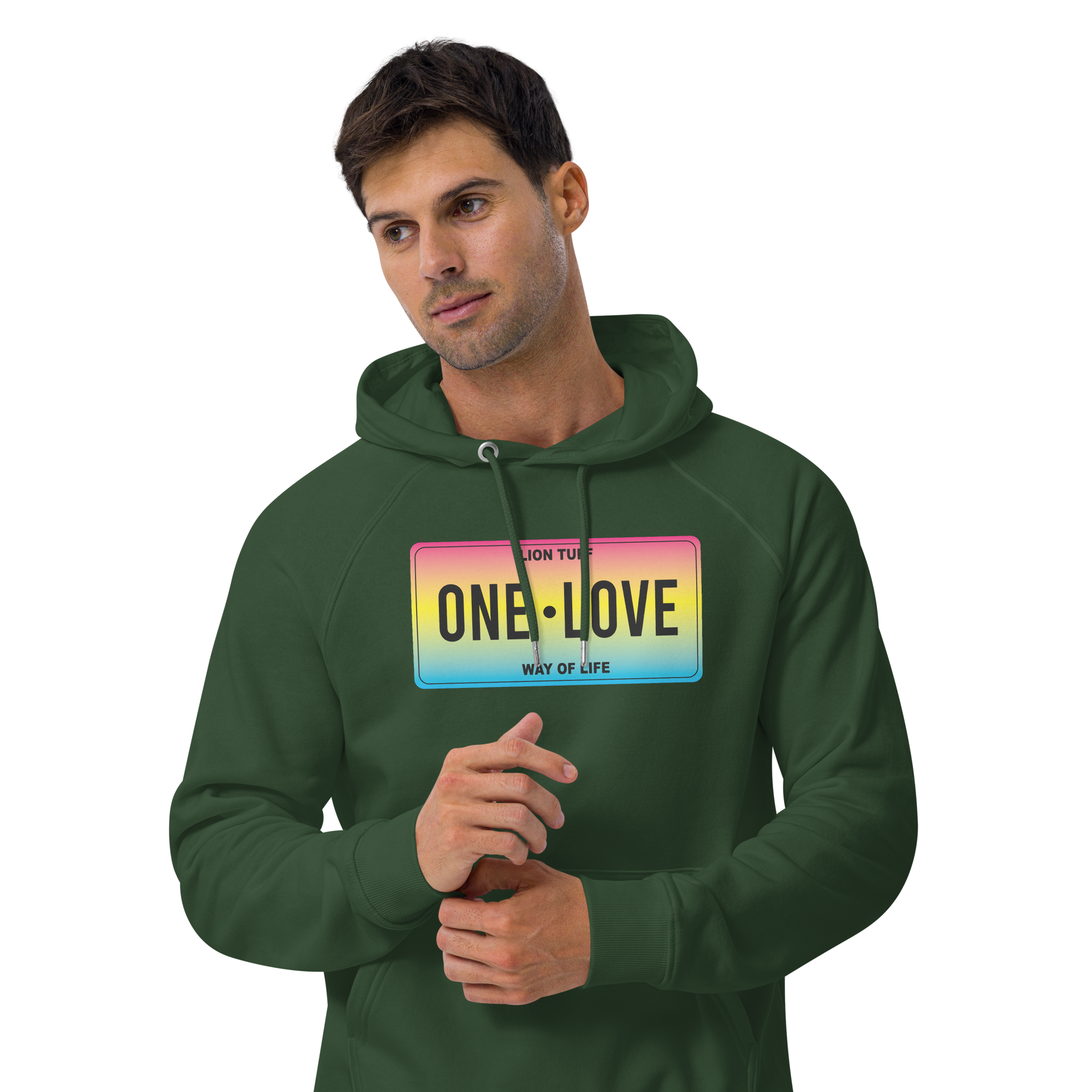 Unisex eco raglan hoodie