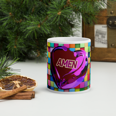 Amen Heart Mug